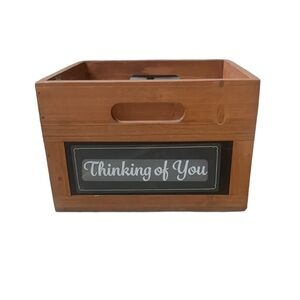 Harry and David “Thinking of You” Fir Wood Crate Gift Box with Handles